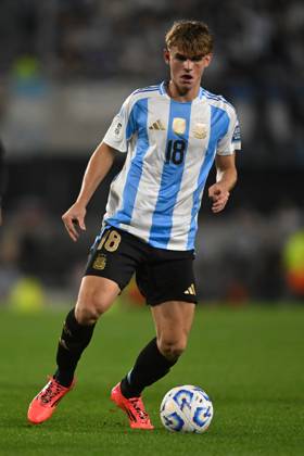 BUENOS AIRES, ARGENTINA - OCTOBER 15: Nico Paz of Argentina during the FIFA World Cup, WM, Weltmeisterschaft, Fussball 2026 South American Qualifier match between Argentina and Bolivia at Estadio Mas Monumental Antonio Vespucio Liberti on October 15, 2024 in Buenos Aires, Argentina. Photo by D.Halisz SFSI Argentina v Bolivia - FIFA World Cup 2026 Qualifier Copyright: xDiegoxHalisz SFSIx