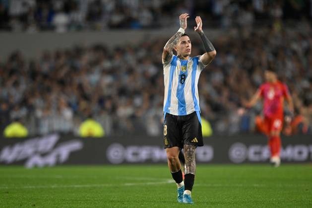 BUENOS AIRES, ARGENTINA - OCTOBER 15: Enzo Fernandez of Argentina during the FIFA World Cup, WM, Weltmeisterschaft, Fussball 2026 South American Qualifier match between Argentina and Bolivia at Estadio Mas Monumental Antonio Vespucio Liberti on October 15, 2024 in Buenos Aires, Argentina. Photo by D.Halisz SFSI Argentina v Bolivia - FIFA World Cup 2026 Qualifier Copyright: xDiegoxHalisz SFSIx
