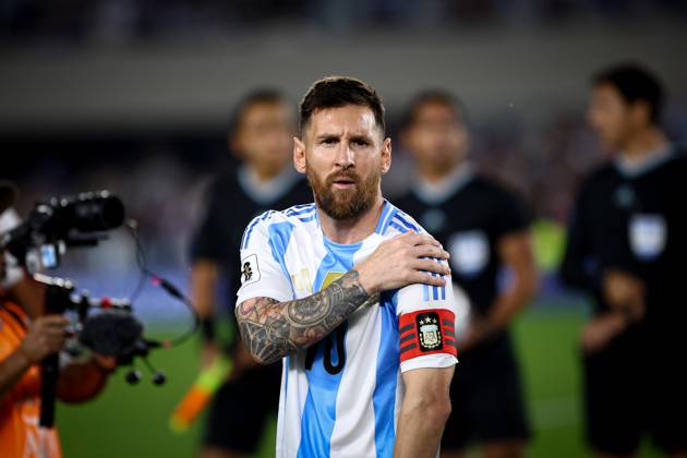 October 15, 2024, Buenos Aires, Buenos Aires, Argentina: Lionel Messi of Argentina seen during the match between Argentina and Bolivia as part of FIFA World Cup, WM, Weltmeisterschaft, Fussball 2026 Qualifiers at Estadio Mas Monumental, on October 15 2024 in Buenos Aires, Argentina Buenos Aires Argentina - ZUMAt163 20241015_zsp_t163_001 Copyright: xRobertoxTuerox