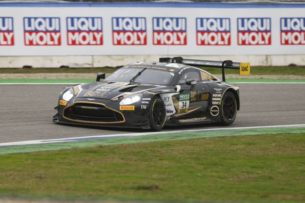 Hockenheim, Germany October 18 20 2024 ADAC GT Masters Final Hockenheimring 2024 In the picture Denis Bulatov Mike David Ortmann Walkenhorst Motorsport Aston Martin Vantage GT3 Evo Hockenheimring Baden Württemberg Copyright: xFotostandx xManfredxStiebertx
