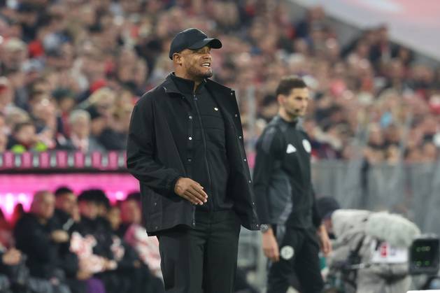 disappointment at head coach Vincent Kompany FC Bayern Muenchen , FC Bayern Muenchen vs VfB Stuttgart, Soccer, 1 Bundesliga, 7 Matchday, 19 10 2024 DFB regulations prohibit any use of photographs as image sequences and or quasi video Muenchen Bayern Germany Copyright: xkolbert-press ChristianxKolbertx