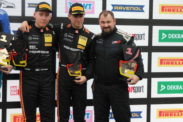 Hockenheim, Germany October 18 20 2024 ADAC GT Masters Final Hockenheimring 2024 Pictured Elias Seppaenen FIN Tom Kalender DEU ,GT Masters Champions 2024 Hockenheimring Baden Württemberg Copyright: xFotostandx xHorstxBernhardtx