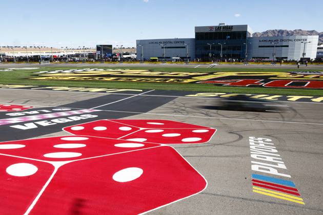 LAS VEGAS, NV - OCTOBER 19: Ty Gibbs ( 54 Joe Gibbs Racing Monster Energy Toyota) during qualifying for the South Point 400 NASCAR, Motorsport, USA Cup Series playoff race on October 19, 2024, at Las Vegas Motor Speedway in Las Vegas, NV. (Photo by Jeff Speer LVMS Icon Sportswire) AUTO: OCT 19 NASCAR Cup Series South Point 400 EDITORIAL USE ONLY Icon241019125