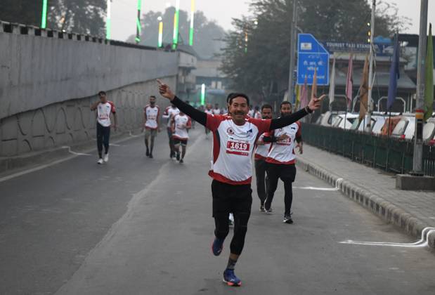 October 20, 2024, Srinagar, Jammu And Kashmir, India: People in large number participated in the International Kashmir Marathon held in Srinagar. Srinagar India - ZUMAz120 0774166101st Copyright: xBasitxZargarx