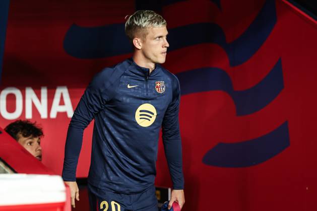 October 20, 2024, Barcelona, Barcelona, SPAIN: Dani Olmo of FC Barcelona, Barca looks on during the Spanish league, La Liga EA Sports, football match played between FC Barcelona and Sevilla FC at Estadio Olimpico de Montjuic on October 20, 2024 in Barcelona, Spain. Barcelona SPAIN - ZUMAa181 20241020_zaa_a181_358 Copyright: xJavierxBorregox