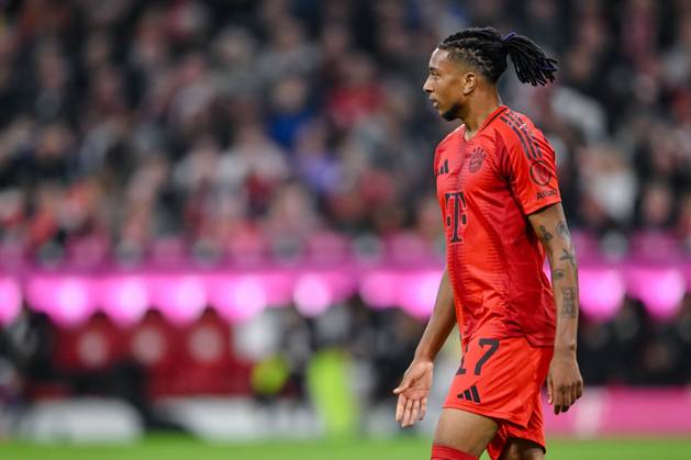 Michael Olise FC Bayern Muenchen Looks on during the Bundesliga match between FC Bayern München and VfB Stuttgart, Allianz Arena on October 19, 2024 in Munich, Germany Photo by Harry Langer DeFodi Images Michael Olise FC Bayern Muenchen Looks on during the Bundesliga match between FC Bayern München and VfB Stuttgart at Allianz Arena on October 19, 2024 in Munich, Germany Photo by Harry Langer DeFodi Images DFL regulations prohibit any use of photographs as image sequences and or quasi video not used in POL SRB CRO FRA GBR NED ITA USA Defodi 541 FCBVFB20241019 286 Defodi-541 not used in POL SRB CRO FRA GBR NED ITA USA DFL regulations prohibit any use of photographs as image sequences and or quasi-video.