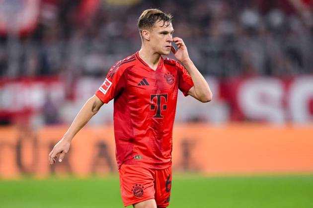 Joshua Kimmich FC Bayern Muenchen gestures, gestures during the Bundesliga 1 match between FC Bayern München and VfB Stuttgart, Allianz Arena on October 19, 2024 in Munich, Germany Photo by Harry Langer DeFodi Images Joshua Kimmich FC Bayern Muenchen gestures during the Bundesliga match between FC Bayern München and VfB Stuttgart at Allianz Arena on October 19, 2024 in Munich, Germany Photo by Harry Langer DeFodi Images DFL regulations prohibit any use of photographs as image sequences and or quasi video not used in POL SRB CRO FRA GBR NED ITA USA Defodi 541 FCBVFB20241019 339 Defodi-541 not used in POL SRB CRO FRA GBR NED ITA USA DFL regulations prohibit any use of photographs as image sequences and or quasi-video.