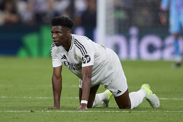 October 26, 2024, Madrid, Madrid, Spain: Aurelien Tchouameni of Real Madrid CF during La Liga football match between Real Madrid CF v FC Barcelona, Barca at Santiago Bernabeu Stadium in Madrid, Spain, October 26, 2024 Madrid Spain - ZUMAa206 20241026_zsp_a206_086 Copyright: xRubenxAlbarranx