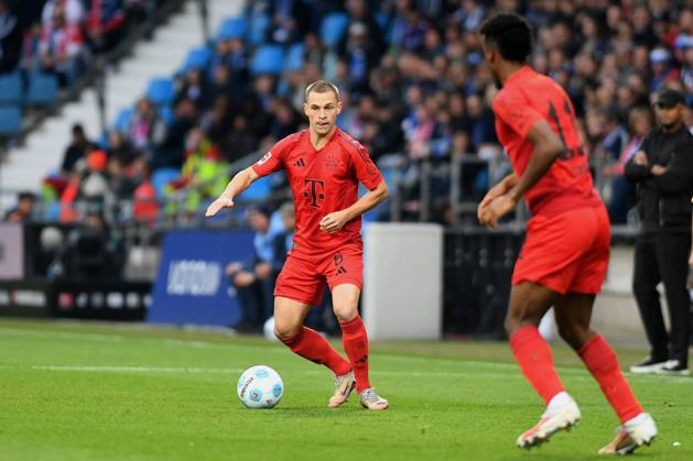 Joshua Kimmich FC Bayern Muenchen in action, on the ball, single action during the Bundesliga 1 match between VfL Bochum 1848 and FC Bayern München, Vonovia Ruhrstadion on October 27, 2024 in Bochum, Germany Photo by Ralf Treese DeFodi Images Joshua Kimmich FC Bayern Muenchen controls the ball during the Bundesliga match between VfL Bochum 1848 and FC Bayern München at Vonovia Ruhrstadion on October 27, 2024 in Bochum, Germany Photo by Ralf Treese DeFodi Images DFL regulations prohibit any use of photographs as image sequences and or quasi video not used in POL SRB CRO FRA GBR NED ITA USA Defodi 521 BOCFCB20241027 094 Defodi-521 not used in POL SRB CRO FRA GBR NED ITA USA DFL regulations prohibit any use of photographs as image sequences and or quasi-video.