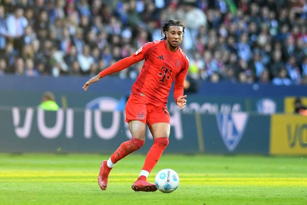 Michael Olise FC Bayern Muenchen in action, on the ball, single action during the Bundesliga 1 match between VfL Bochum 1848 and FC Bayern München, Vonovia Ruhrstadion on October 27, 2024 in Bochum, Germany Photo by Ralf Treese DeFodi Images Michael Olise FC Bayern Muenchen controls the ball during the Bundesliga match between VfL Bochum 1848 and FC Bayern München at Vonovia Ruhrstadion on October 27, 2024 in Bochum, Germany Photo by Ralf Treese DeFodi Images DFL regulations prohibit any use of photographs as image sequences and or quasi video not used in POL SRB CRO FRA GBR NED ITA USA Defodi 521 BOCFCB20241027 143 Defodi-521 not used in POL SRB CRO FRA GBR NED ITA USA DFL regulations prohibit any use of photographs as image sequences and or quasi-video.