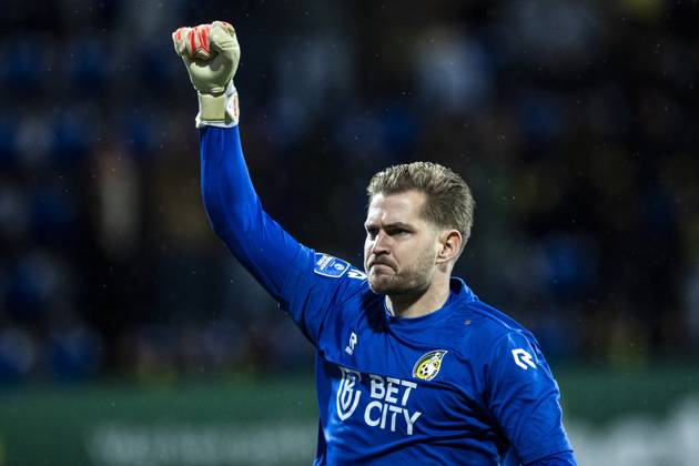 SITTARD - Fortuna Sittard goalkeeper Mattijs Branderhorst during the Dutch Eredivisie match between Fortuna Sittard and FC Twente at the Fortuna Sittard Stadium on Nov. 23, 2024 in Sittard, Netherlands. ANP MARCEL VAN HOORN Dutch Eredivisie 2024 25 xVIxANPxSportx xxANPxIVx 514104212 originalFilename: 514104212