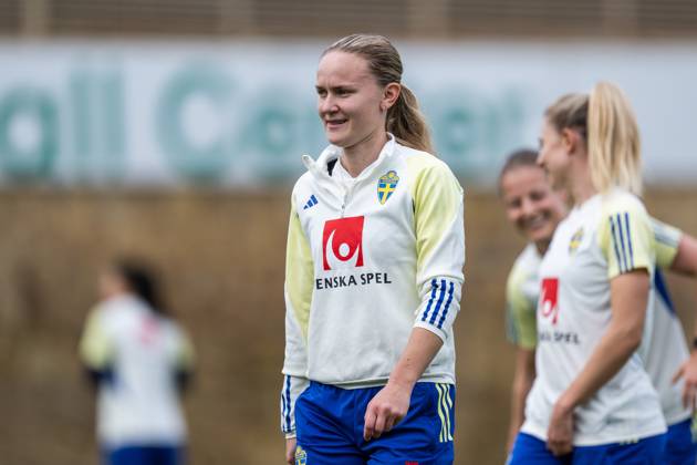 241126 Matilda Vinberg of the Swedish women s national football team during a training session on November 26, 2024 in Marbella Photo Mathias Bergeld BILDBYRAN code MB MB1008 fotboll football soccer fotball em kval kval uefa womens euro qualifier qualifier träning practice training sverige sweden dam bbeng Copyright: MATHIASxBERGELD BB241126MB057