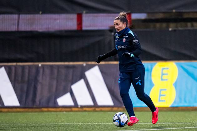 241128 Vilde Boe Risa of the Norwegian women s national football team during a training session on November 28, 2024 in Larne Photo Marius Simensen BILDBYRAN COP 238 bbeng dam football fotball fotboll norge norway practice soccer training trening träning uefa women s euro qualifier  Copyright: MARIUSxSIMENSEN BB241128BB638