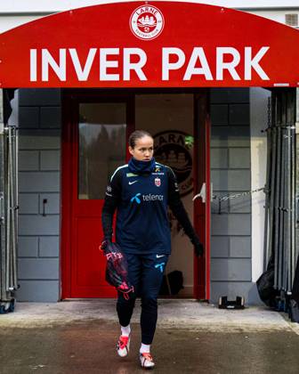 241128 Guro Reiten of the Norwegian women s national football team during a training session on November 28, 2024 in Larne Photo Marius Simensen BILDBYRAN COP 238 bbeng dam football fotball fotboll norge norway practice soccer training trening träning uefa women s euro qualifier Copyright: MARIUSxSIMENSEN BB241128ZT001