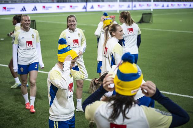 241202 Julia Zigiotti Olme of the Swedish women s national football team during a training session on December 2, 2024 in Stockholm Photo Maxim Thorà BILDBYRAN code MT MT0701 fotboll football soccer fotball em kval kval uefa womens euro qualifier qualifier träning practice training sverige sweden dam bbeng Copyright: MAXIMxTHORE BB241202MT003
