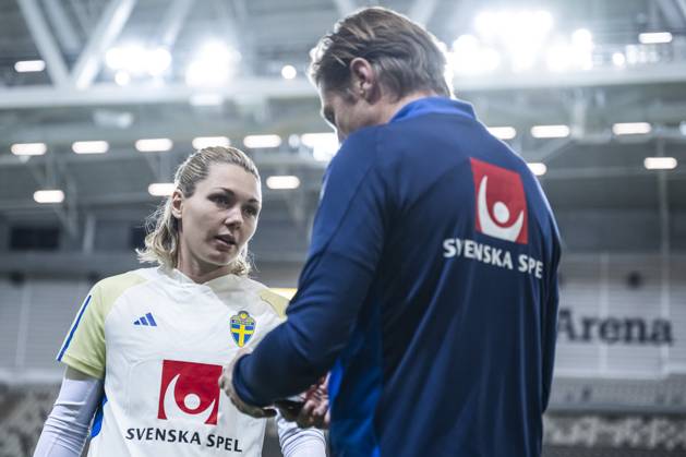 241202 Goalkeeper Jennifer Falk of the Swedish women s national football team during a training session on December 2, 2024 in Stockholm Photo Maxim ThorÃ BILDBYRAN code MT MT0701 fotboll football soccer fotball em kval kval uefa womens euro qualifier qualifier träning practice training sverige sweden dam bbeng  Copyright: MAXIMxTHORE BB241202MT037