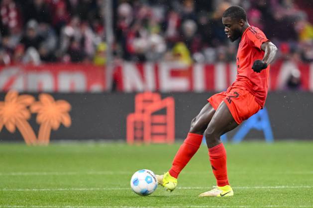 Dayot Upamecano FC Bayern Muenchen in action, on the ball, individual action during the Bundesliga 1 match between FC Bayern München and 1 FC Heidenheim 1846, Allianz Arena on December 07, 2024 in Munich, Germany Photo by Harry Langer DeFodi Images Dayot Upamecano FC Bayern Muenchen controls the Ball during the Bundesliga match between FC Bayern München and 1 FC Heidenheim 1846 at Allianz Arena on December 7, 2024 in Munich, Germany Photo by Harry Langer DeFodi Images DFL regulations prohibit any use of photographs as image sequences and or quasi video Defodi 541 FCBFCH20241207 152 Defodi-541 DFL regulations prohibit any use of photographs as image sequences and or quasi-video.