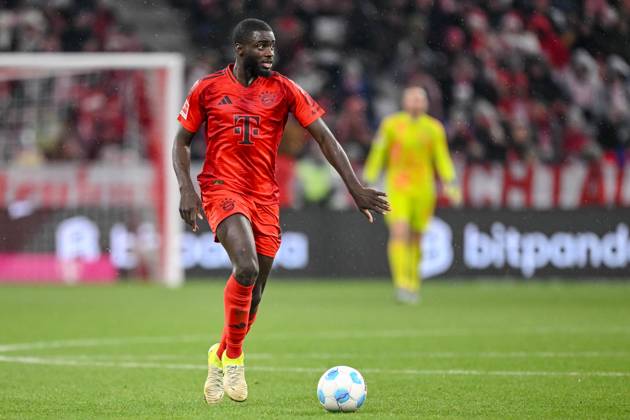 Dayot Upamecano FC Bayern Muenchen in action, on the ball, individual action during the Bundesliga 1 match between FC Bayern München and 1 FC Heidenheim 1846, Allianz Arena on December 07, 2024 in Munich, Germany Photo by Harry Langer DeFodi Images Dayot Upamecano FC Bayern Muenchen controls the Ball during the Bundesliga match between FC Bayern München and 1 FC Heidenheim 1846 at Allianz Arena on December 7, 2024 in Munich, Germany Photo by Harry Langer DeFodi Images DFL regulations prohibit any use of photographs as image sequences and or quasi video Defodi 541 FCBFCH20241207 229 Defodi-541 DFL regulations prohibit any use of photographs as image sequences and or quasi-video.