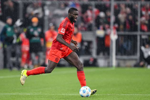 Dayot Upamecano FC Bayern Muenchen in action, on the ball, individual action during the Bundesliga 1 match between FC Bayern München and 1 FC Heidenheim 1846, Allianz Arena on December 07, 2024 in Munich, Germany Photo by Harry Langer DeFodi Images Dayot Upamecano FC Bayern Muenchen controls the Ball during the Bundesliga match between FC Bayern München and 1 FC Heidenheim 1846 at Allianz Arena on December 7, 2024 in Munich, Germany Photo by Harry Langer DeFodi Images DFL regulations prohibit any use of photographs as image sequences and or quasi video Defodi 541 FCBFCH20241207 233 Defodi-541 DFL regulations prohibit any use of photographs as image sequences and or quasi-video.