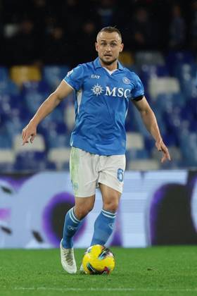 Napoli™s Stanislav Lobotka during the Serie A soccer match between Napoli and Lazio at the Diego Armando Maradona Stadium in Naples, southern italy - Sunday , December 08 , 2024. - Soccer . Copyright: xAlessandroxGarofalo LaPressex