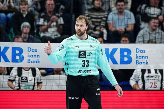 Cheers after Andreas Wolffs save THW Kiel, 33 GER, THW Kiel vs TSV Hannover Burgdorf, Handball, Bundesliga, Matchday, 14, Season 2024 2025, 11 12 2024 GER, THW Kiel vs TSV Hannover Burgdorf, Handball, Bundesliga, Matchday, 14, Season 2024 2025, 11 12 2024 Kiel Copyright: xEibner-Pressefoto MarcelxvonxFehrnx EP_MFN