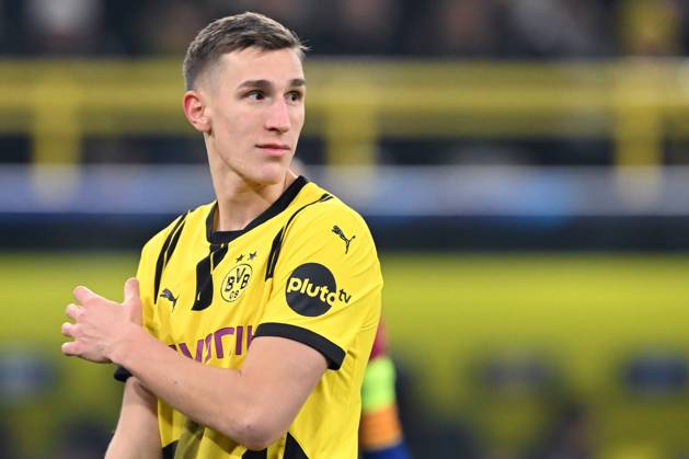 DORTMUND - Nico Schlotterbeck of Borussia Dortmund during the UEFA Champions league match between Borussia Dortmund and FC Barcelona, Barca at the Signal Iduna Park on Dec. 11, 2024 in Dortmund, Germany. ANP Hollandse Hoogte UEFA Champions League 2024 25 League phase 6 2024 25 xVIxANPxSportx xGerritxvanxKeulenxIVx 515703268 originalFilename: 515703268