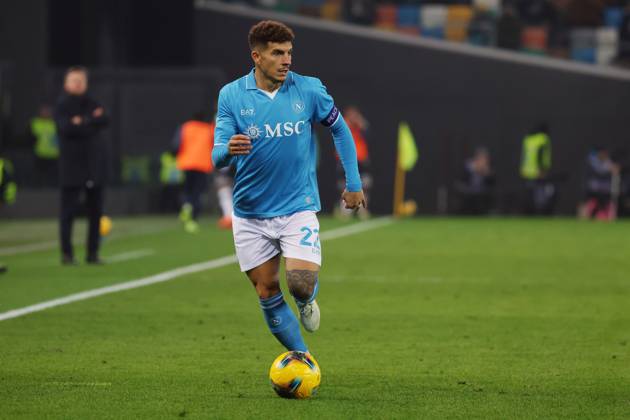 NapoliÕs Giovanni Di Lorenzo during the Serie A soccer match between Udinese and Napoli at the Bluenergy Stadium in Udine, north east Italy - Saturday, December 14,2024 - soccer Copyright: xAndreaxBressanutti LaPressex