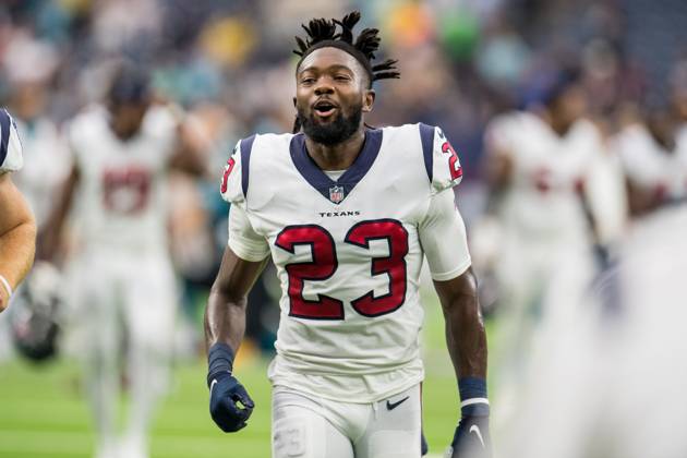 NFL, American Football Herren, USA 2021: Jaguars vs Texans SEP 12 September 12, 2021: Houston Texans strong safety Eric Murray (23) leaves the field after an NFL football game between the Jacksonville Jaguars and the Houston Texans at NRG Stadium in Houston, TX. The Texans won the game 37 to 21...Trask Smith CSM Houston TX U.S. EDITORIAL USE ONLY Copyright: xx ZUMA-20210912_zaf_c04_880.jpg TraskxSmithx csmphototwo788976