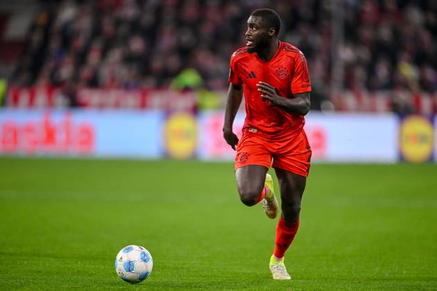 Dayot Upamecano FC Bayern Muenchen in action, on the ball, individual action during the Bundesliga 1 match between FC Bayern München and RB Leipzig, Allianz Arena on December 20, 2024 in Munich, Germany Germany Photo by Harry Langer DeFodi Images Dayot Upamecano FC Bayern Muenchen controls the Ball during the Bundesliga match between FC Bayern München and RB Leipzig at Allianz Arena on December 20, 2024 in Munich, Germany Photo by Harry Langer DeFodi Images DFL regulations prohibit any use of photographs as image sequences and or quasi video Defodi 541 FCBRBL20241220 171 Defodi-541 DFL regulations prohibit any use of photographs as image sequences and or quasi-video.