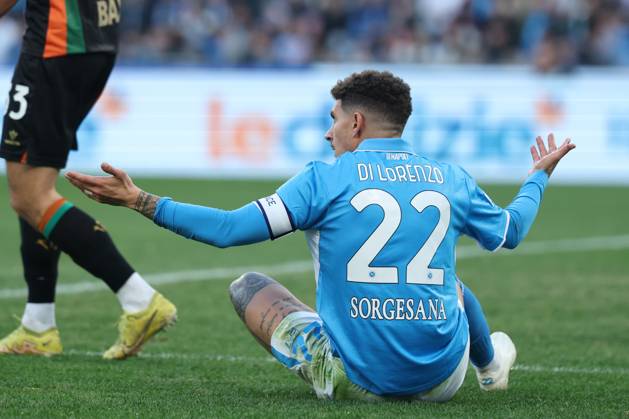 Napoli™s Giovanni Di Lorenzo during the Serie A soccer match between Napoli and Venezia at the Diego Armando Maradona Stadium in Naples, southern italy - Sunday , December 29 , 2024. - Soccer .  Copyright: xAlessandroxGarofalo LaPressex