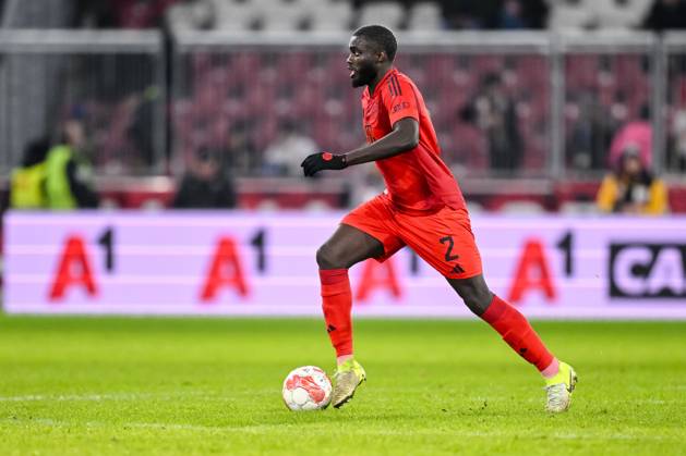 Dayot Upamecano FC Bayern Muenchen in action, on the ball, individual action during the Friendly match between RB Salzburg and FC Bayern München at Red Bull Arena on January 6, 2025 in Salzburg, Austria Photo by Harry Langer DeFodi Images Dayot Upamecano FC Bayern Muenchen controls the Ball during the Friendly match between RB Salzburg and FC Bayern München at Red Bull Arena on January 6, 2025 in Salzburg, Austria Photo by Harry Langer DeFodi Images Defodi 541 RBSFCB20250106 668 Defodi-541