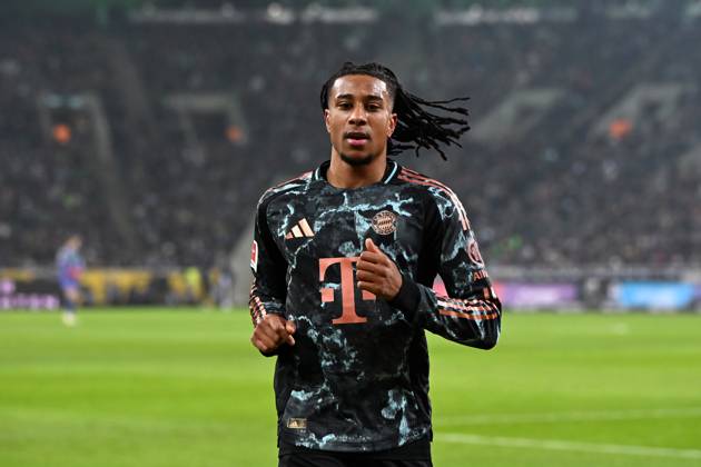 Michael Olise FC Bayern Muenchen looks on during the Bundesliga match between Borussia Mönchengladbach and FC Bayern München at Stadium in Borussia Park on January 11, 2025 in Mönchengladbach, Germany, Germany Photo by Ralf Treese DeFodi Images Michael Olise FC Bayern Muenchen looks on during the Bundesliga match between Borussia Mönchengladbach and FC Bayern München at Stadium in Borussia Park on January 11, 2025 in Mönchengladbach, Germany Photo by Ralf Treese DeFodi Images DFL regulations prohibit any use of photographs as image sequences and or quasi video Defodi 521 BMGFCB20250111 029 Defodi-521 DFL regulations prohibit any use of photographs as image sequences and or quasi-video.