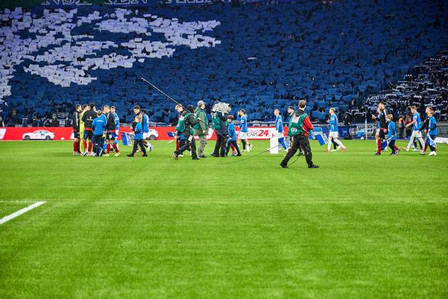 Mood picture Olympiastadion Berlin, player run-in, GER, Hertha BSC vs Hamburger SV HSV , Soccer Men, 2 Bundesliga, Season 2024 2025, Matchday 19, 25 01 2025 DFL REGULATIONS PROHIBIT ANY USE OF PHOTOGRAPHS AS IMAGE SEQUENCES AND OR QUASI VIDEO GER, Hertha BSC vs Hamburger SV HSV , Soccer Men, 2 Bundesliga, Season 2024 2025, Matchday 19, 25 01 2025 Berlin Copyright: xEibner-Pressefotox xClaudiusxRauchx EP_CRH