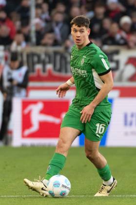 Philipp Sander Borussia Moenchengladbach, 16 GER, VfB Stuttgart vs Borussia Moenchengladbach, Football, Men, 1 Bundesliga, Matchday 20, Season 2024 2025, 01 02 2025, DFL DFB REGULATES PROHIBIT ANY USE OF PHOTOGRAPHS AS IMAGE SEQUENCES AND OR QUASI VIDEO, GER, VfB Stuttgart vs Borussia Moenchengladbach, Football, Men, 1 Bundesliga, Matchday 20, Season 2024 2025, 01 02 2025 Stuttgart Copyright: xEibner-Pressefoto WolfgangxFrankx EP_WFK