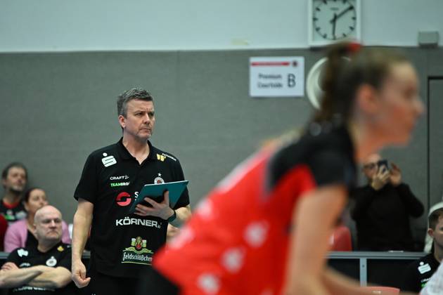 Alexander Waibl Head Coach Dresdner SC Dresdner SC vs Schwarz Weiss Erfurt, 1 Volleyball Bundesliga Women, Season 2024 2025, 01 02 2025 Dresdner SC vs Schwarz Weiss Erfurt, 1 Volleyball Bundesliga Women, Season 2024 2025, 01 02 2025 Dresden Copyright: xEibner-Pressefoto xHoepnerx EP_PHR