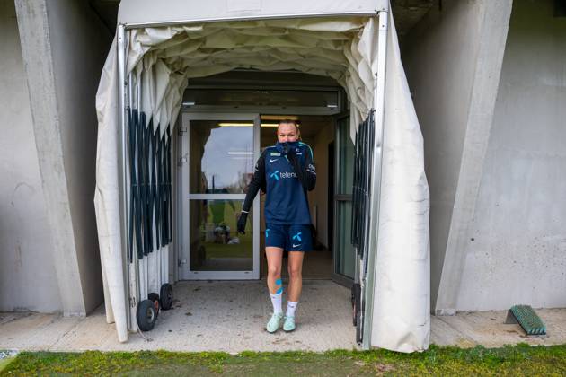 250218 Frida Maanum of the Norwegian women s national football team during a training session on February 18, 2025 in Toulouse Photo Vegard Grott BILDBYRAN kod VG VG0714 bbeng fotboll football soccer fotball norge norway women dam nations league träning practice training trening  Copyright: VEGARDxGRoTT BB250218VG005
