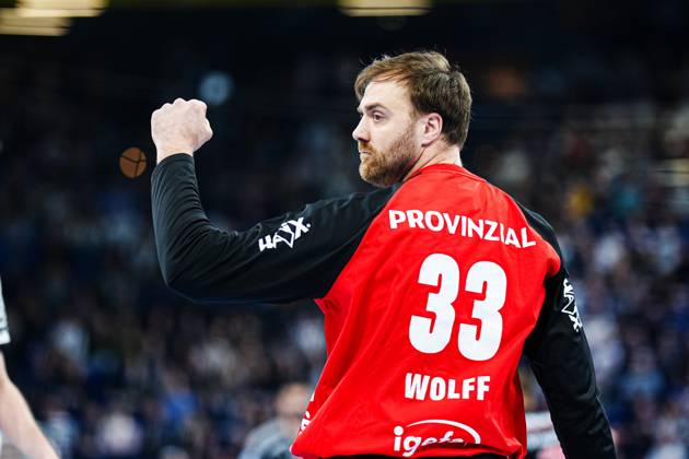Cheers after Andreas Wolffs save THW Kiel, 33 GER, THW Kiel vs HC Erlangen, Handball, Bundesliga, Matchday, 20, Season 2024 2025, 20 02 2025 GER, THW Kiel vs HC Erlangen, Handball, Bundesliga, Matchday, 20, Season 2024 2025, 20 02 2025 Kiel Copyright: xEibner-Pressefoto MarcelxvonxFehrnx EP_MFN