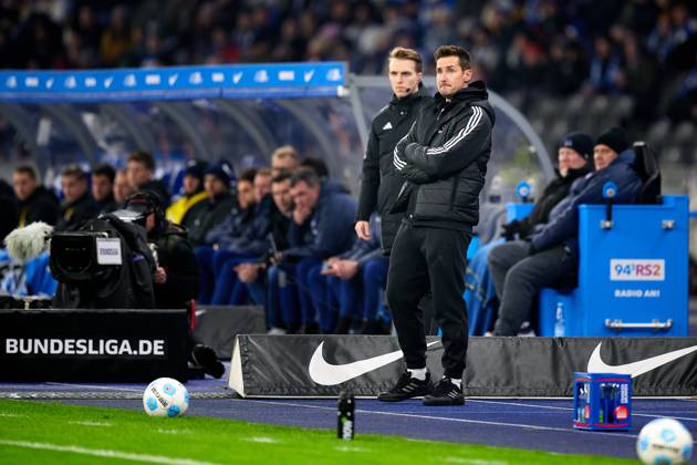 Miroslav Klose 1 FC Nuernberg, Head Coach , GER, Hertha BSC vs 1 FC Nuernberg, Soccer Men, 2 Bundesliga, Season 2024 2025, Matchday 23, 21 02 2025 DFL REGULATIONS PROHIBIT ANY USE OF PHOTOGRAPHS AS IMAGE SEQUENCES AND OR QUASI VIDEO GER, Hertha BSC vs 1 FC Nuernberg, Soccer Men, 2 Bundesliga, Season 2024 2025, Matchday 23, 21 02 2025 Berlin Copyright: xClaudiusxRauch,xEibner-Pressefotox xClaudiusxRauchx EP_CRH