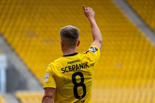 Lukas Scepanik Alemannia Aachen, 08 TSV Alemannia Aachen vs Borussia Dortmund II, Football, 3 Liga, 25 Matchday, Season 2024 2025, 22 02 2025 TSV Alemannia Aachen vs Borussia Dortmund II, Football, 3 Liga, 25 Matchday, Season 2024 2025, 22 02 2025 Aachen Copyright: xEibner-Pressefoto JustinxDerondex EP_JDU