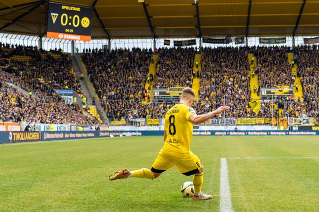 Lukas Scepanik Alemannia Aachen, 08 TSV Alemannia Aachen vs Borussia Dortmund II, Football, 3 Liga, 25 Matchday, Season 2024 2025, 22 02 2025 TSV Alemannia Aachen vs Borussia Dortmund II, Football, 3 Liga, 25 Matchday, Season 2024 2025, 22 02 2025 Aachen Copyright: xEibner-Pressefoto JustinxDerondex EP_JDU