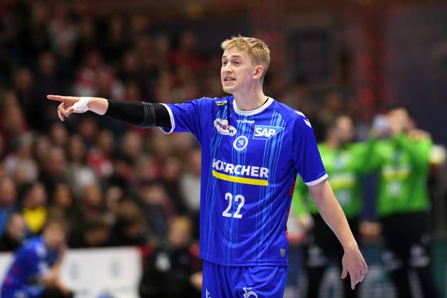 Torben Matzken TVB Stuttgart 22 , GER, MT Melsungen TVB 1898 Stuttgart, Handball, 1 Bundesliga, Matchday 20, Season 2024 2025, 22 02 2025, GER, MT Melsungen TVB 1898 Stuttgart, Handball, 1 Bundesliga, Matchday 20, Season 2024 2025, 22 02 2025 Kassel Copyright: xEibner-Pressefotox xRolandxSippelx EP_RSL