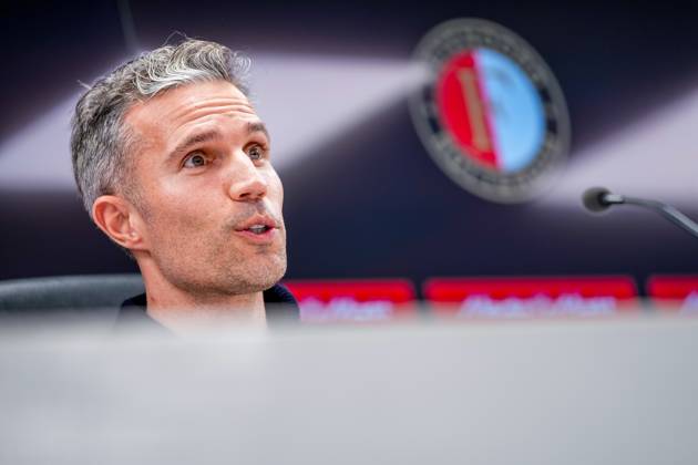 ROTTERDAM , 24-02-2025 , Stadion Feijenoord ˜De Kuip™ , Season 2024 2025 , Football , Eredivisie . Presentation of new Feyenoord head coach Robin van Persie Presentation of Robin van Persie x28028542x Copyright: