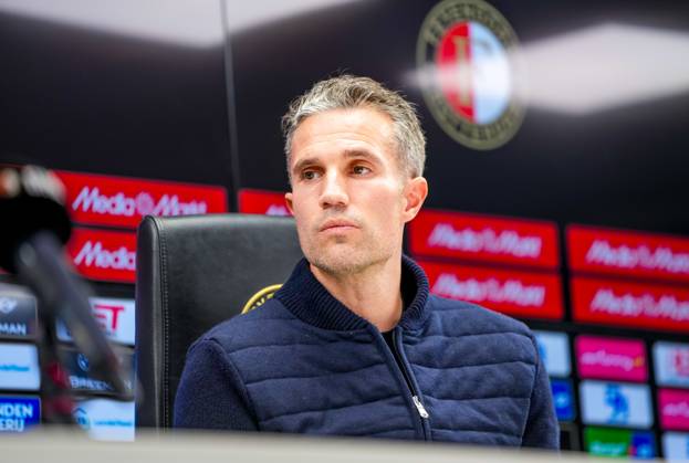 ROTTERDAM , 24-02-2025 , Stadion Feijenoord ˜De Kuip™ , Season 2024 2025 , Football , Eredivisie . Presentation of new Feyenoord head coach Robin van Persie Presentation of Robin van Persie x28028547x Copyright: