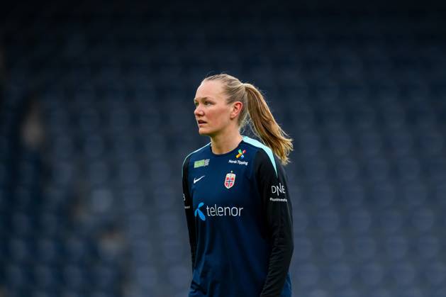 250224 Frida Maanum of the Norwegian women s national football team during a training session on February 24, 2025 in Stavanger Photo Vegard Grott BILDBYRAN kod VG VG0717 bbeng fotboll football soccer fotball norge norway women dam nations league träning practice training trening Copyright: VEGARDxGRoTT BB250224VG026