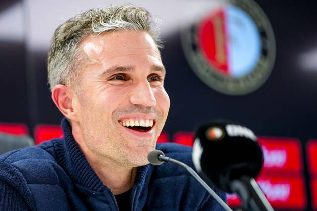 ROTTERDAM , 24-02-2025 , Stadion Feijenoord ˜De Kuip™ , Season 2024 2025 , Football , Eredivisie . Presentation of new Feyenoord head coach Robin van Persie Presentation of Robin van Persie x28028846x Copyright: