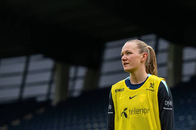 250224 Frida Maanum of the Norwegian women s national football team during a training session on February 24, 2025 in Stavanger Photo Vegard Grott BILDBYRAN kod VG VG0717 bbeng fotboll football soccer fotball norge norway women dam nations league träning practice training trening Copyright: VEGARDxGRoTT BB250224VG059