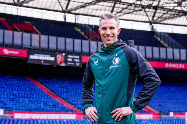 ROTTERDAM , 24-02-2025 , Stadion Feijenoord ˜De Kuip™ , Season 2024 2025 , Football , Eredivisie . Presentation of new Feyenoord head coach Robin van Persie Presentation of Robin van Persie x28030612x Copyright: