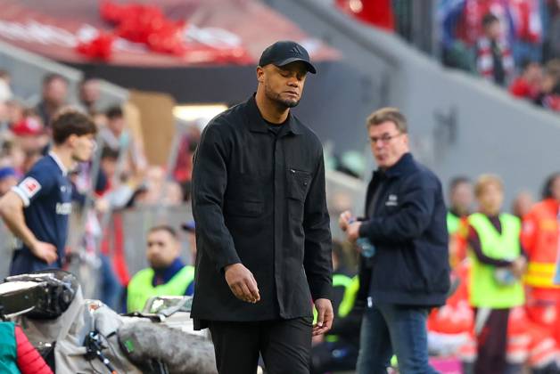 disappointment at head coach Vincent Kompany FC Bayern Muenchen , FC Bayern Muenchen vs VfL Bochum, Soccer, 1 Bundesliga, 25 Matchday, 08 03 2025 DFB regulations prohibit any use of photographs as image sequences and or quasi video Muenchen Bayern Germany Copyright: xkolbert-press ChristianxKolbertx
