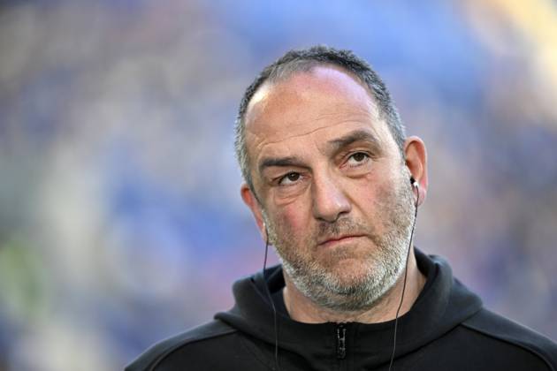 before the start of the match Coach Frank Schmidt 1 FC Heidenheim 1846 FCH Portrait pensive TSG 1899 Hoffenheim vs 1 FC Heidenheim 1846 FCH 09 03 2025 DFL REGULATIONS PROHIBIT ANY USE OF PHOTOGRAPHS AS IMAGE SEQUENCES AND OR QUASI VIDEO TSG 1899 Hoffenheim vs 1 FC Heidenheim 1846 FCH
