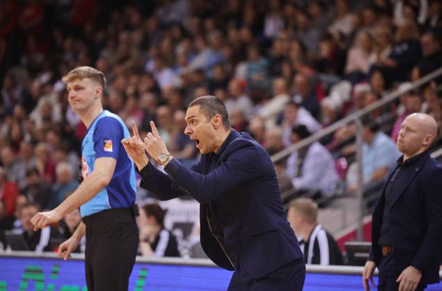 Coach Marko Stankovic Telekom Baskets Bonn vs Bamberg Baskets 24 Matchday Season 2024 25